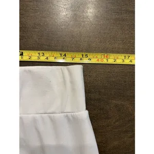 IC by Connie K Womens White Wide Leg Palazzo Pants Elastic Waist Size Medium thumbnail 5