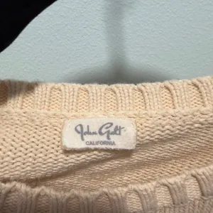 John Galt Brandy Melville Cream Cotton Knit Crewneck Sweater OS Beige MH320 thumbnail 2