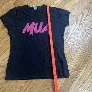 PORT & COMPANY Black “MUA” Graphic Short Sleeve Tee Women’s Medium thumbnail 5