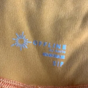 Aerie Women's Orange Foldover Shorts thumbnail 2