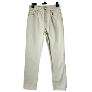 Agolde Jeans Women 26 Winter White Paper Wash Remy High Rise Crop‎ Straight Leg thumbnail 2