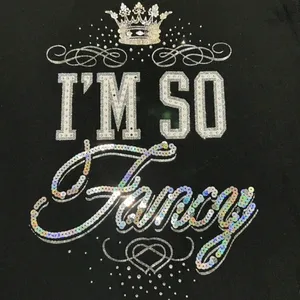 Juicy Couture Y2K McBling Black Sweatshirt Embellished Rhinestone Sequins Small thumbnail 3