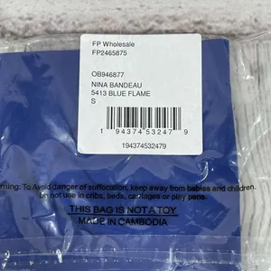 Free People Intimately Nina Bandeau Bra Small Strapless Blue Flame Strapless New thumbnail 5