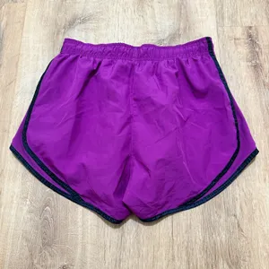 NIKE | Women's Dri-FIT‎ Dark Purple Athletic Gym Workout Running Shorts, Size S thumbnail 2