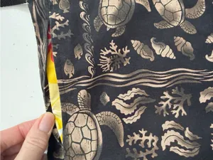 Crossbody Purse Bag Island Sea sea Turtles Shells Coral Lightweight Fabric Black thumbnail 9