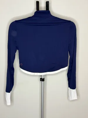 KINONA Athletic Zip Jacket | Women’s S/M | Navy with Contrast Trim thumbnail 3