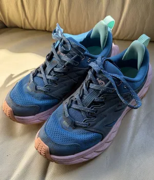 HOKA Anacapa Breeze Low Women’s 6 Blue Pink Trail Hiking Vibram Megagrip Outdoor thumbnail 1