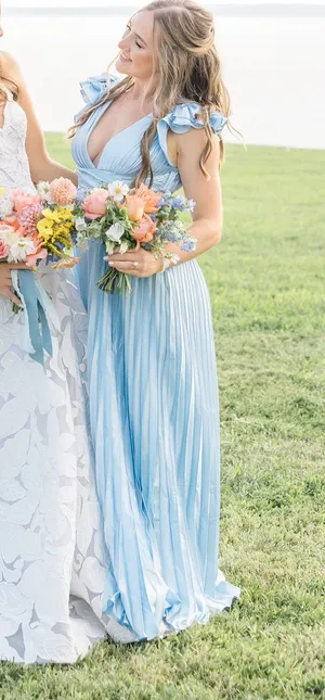 Luxxel For Keeps Maxi Hazel and Olive Gown Light Blue thumbnail 1