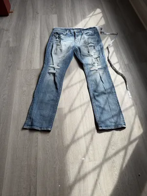 BKE Jake Straight Jeans Men’s Size 38x34 Distressed Denim thumbnail 2