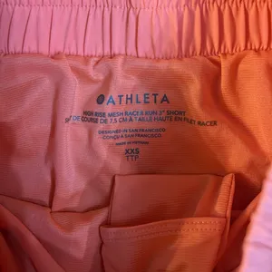 Athleta Women's Vibrant Orange Athletic Shorts thumbnail 2