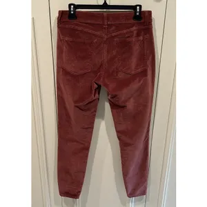 DL1961 Margaux Instasculpt Dusty Rose Velvet Ankle Pants Size 29 Skinny Stretch‎ thumbnail 2