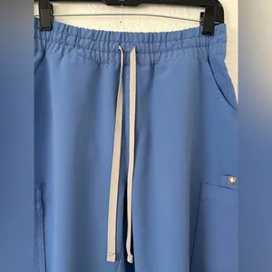 FIGS High Waisted Yola Skinny Scrub Pants in capri blue sz small thumbnail 7