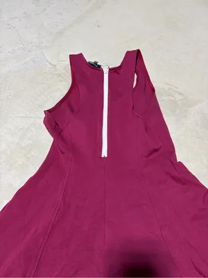 Aritzia Wilfred free Berry-Tone Sleeveless Fit & Flare Mini Dress 8 thumbnail 10