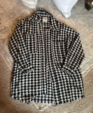 ZARA Tweed Jacket thumbnail 1