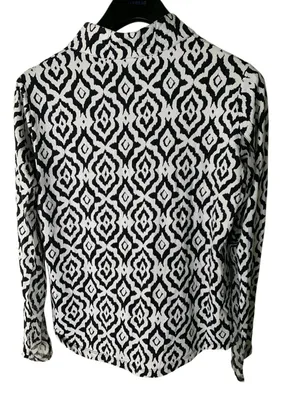IBKUL 1/4 zip golf pullover women's size large Black thumbnail 2