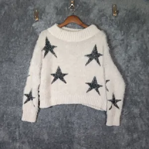 Aakaa Starry Night Sweater Fairy Chunky Cozy Long Sleeve Sweater Size M thumbnail 3