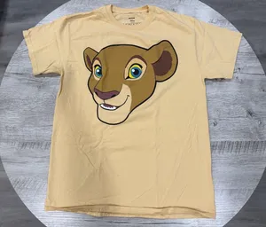 Disney Lion King Nala Graphic T Shirt Tan Cartoon Movie Tee Adult M thumbnail 1