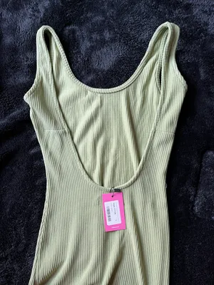 Edikted Chia Ribbed Backless Dress thumbnail 3