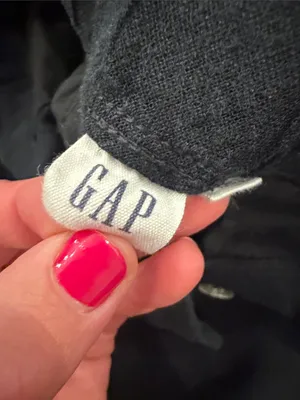 GAP Black Women’s Relaxed Linen-Blend Pants Size Medium - C73-009 thumbnail 3