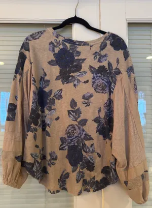 Free People We the Free Winter Bloom Sweater Top thumbnail 4