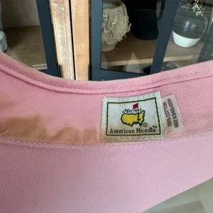 Masters Visor adjustable embroidered logo Augusta retro hat golf performance Pink thumbnail 7