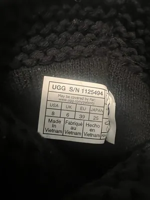 UGG Australia Women's Shaina Black Knit Cuff Ankle Boot thumbnail 7
