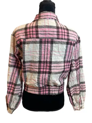 Pink Plaid Button thumbnail 3