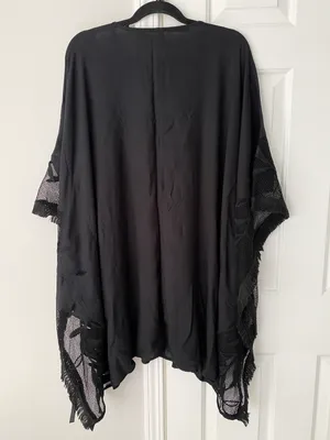 Embroidered Kimono Style Dress/ Cover-Up, Size XS/S thumbnail 11