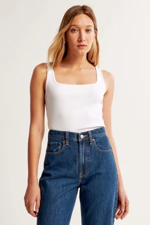 A&F Square Neck Tank Top thumbnail 1