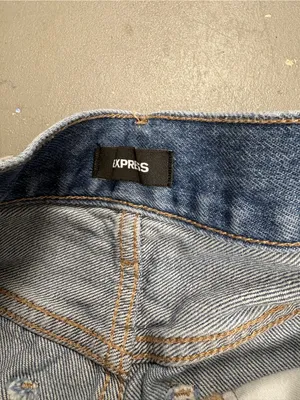 Express Distressed High Rise Wide Leg Crop Jeans Womens 2 Regular thumbnail 2