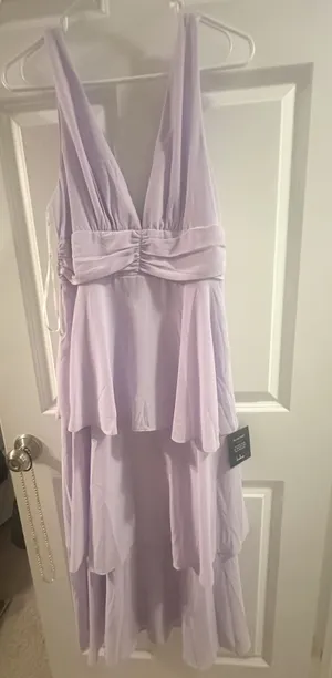 Lulus Light Purple Ruffled Dress thumbnail 1
