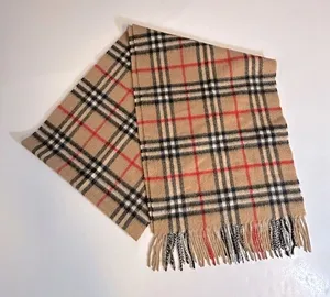 Burberrys‎ Vintage Nova Check Tan Scarf in Archive Beige thumbnail 1