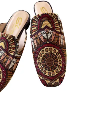 SBICCA Multicolor Tapestry Mules Flats Loafers Size 6 NEW NWOB thumbnail 5