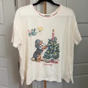 We The Free Merry Meowy Waffle Knit Holiday Tee thumbnail 2