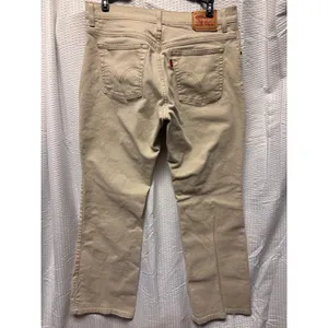 Levi's 550 Relaxed Boot Cut‎ Women Khaki Cotton Spandex Jeans Size 12 M thumbnail 6