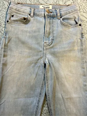 Reformation High & Skinny Crop Jeans St. Lucia Light Wash High Rise Sz 25💛 thumbnail 5