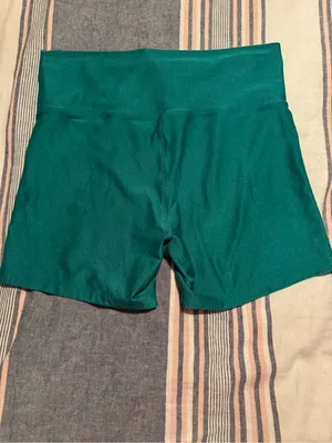 OFFLINE by Aerie Real Me Bike Shorts - Emerald Green, XL Like New thumbnail 4