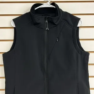 Iceburg Women’s Wind/Water‎ Resistant Vest Size Small Black EUC Lined Pockets thumbnail 2