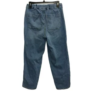 Madewell‎ Pull On Relaxed Denim Jeans Women's Small Blue Utility Pocket Pants thumbnail 2