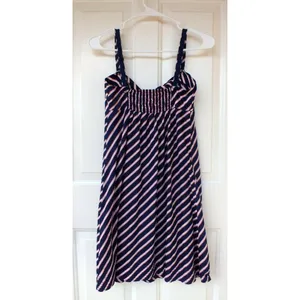 American Eagle Striped Versatile Summer Striped Cotton Dress Size 4 Gators UF thumbnail 3