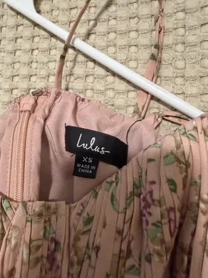 Lulus Pink Floral Tiered Midi Dress thumbnail 5