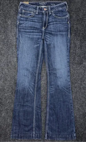 Ariat Ella Wide Leg Slim Trouser Dark Wash Blue Jeans 29 R 10032550 thumbnail 1