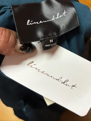 NEW Line & Dot Emerald Silky Elliot Ruched Luxury Wedding Guest Event Dress M thumbnail 9