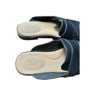 Sperry Top Sider Women’s‎ Size 8 Wayport Mule Black Leather Slip On Shoes #S61-5 thumbnail 6