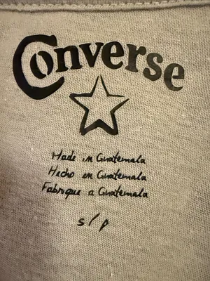 Converse Gray Striped V-Neck Tee thumbnail 5