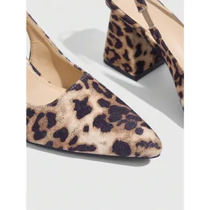 Cheetah leopard print high heels sandals Casual Shoes nwot women’s size 6 thumbnail 9