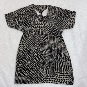 Tramp Puffy Sleeve Mini Dress(Size Small) Black thumbnail 4