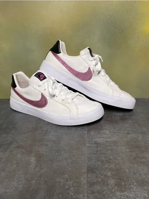 Nike Court Royale Women's Canvas White Sneakers Size 11 thumbnail 14