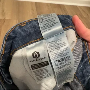 Levis 94 Baggy cotton‎ cinch Jeans Womens Blue Denim Cargo Pockets Size 23 thumbnail 7