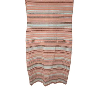 Ming Wang Sleeveless‎ Dress Sheath Stretchy Striped Orange Blue Black Size XS thumbnail 3